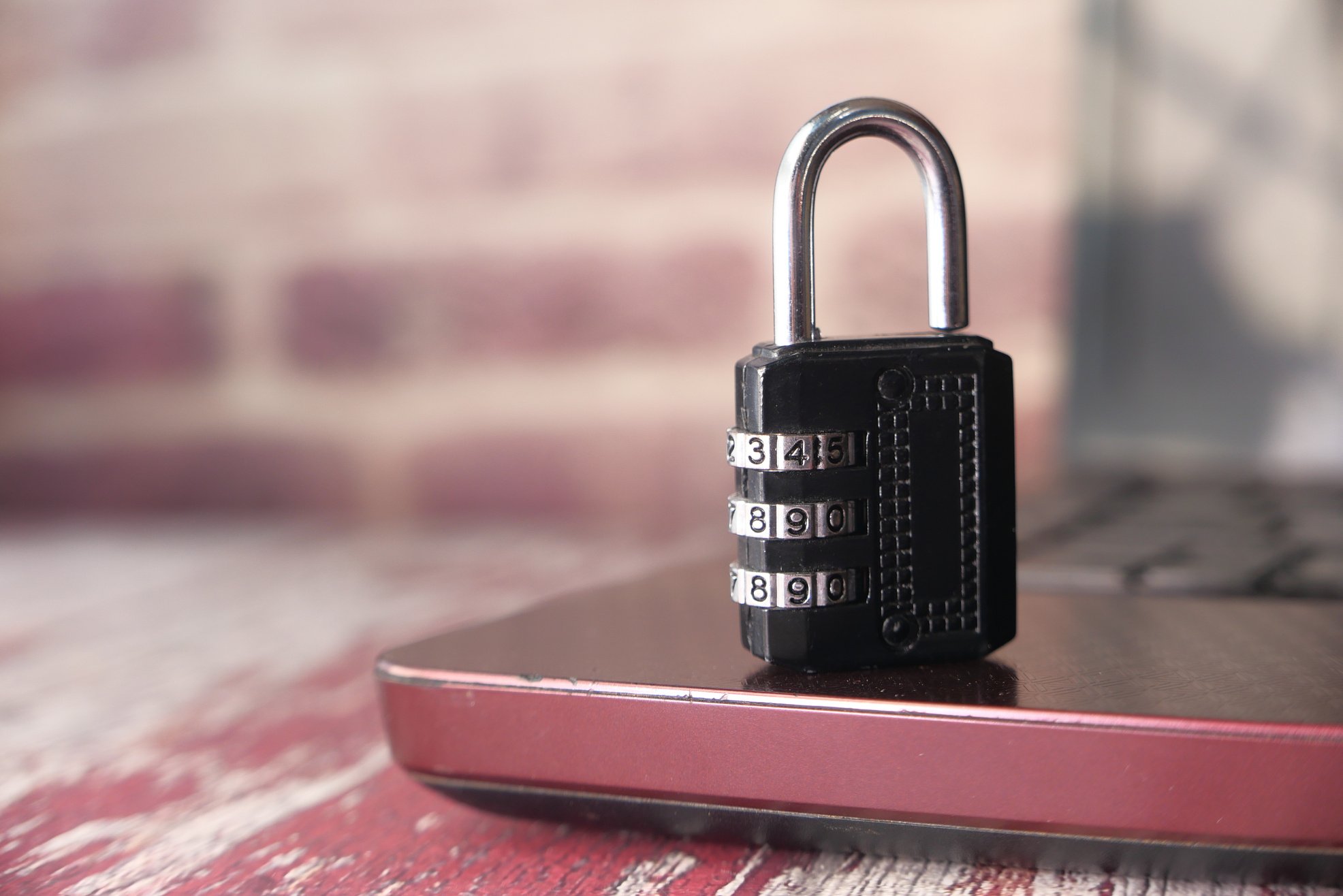 Padlock on Laptop