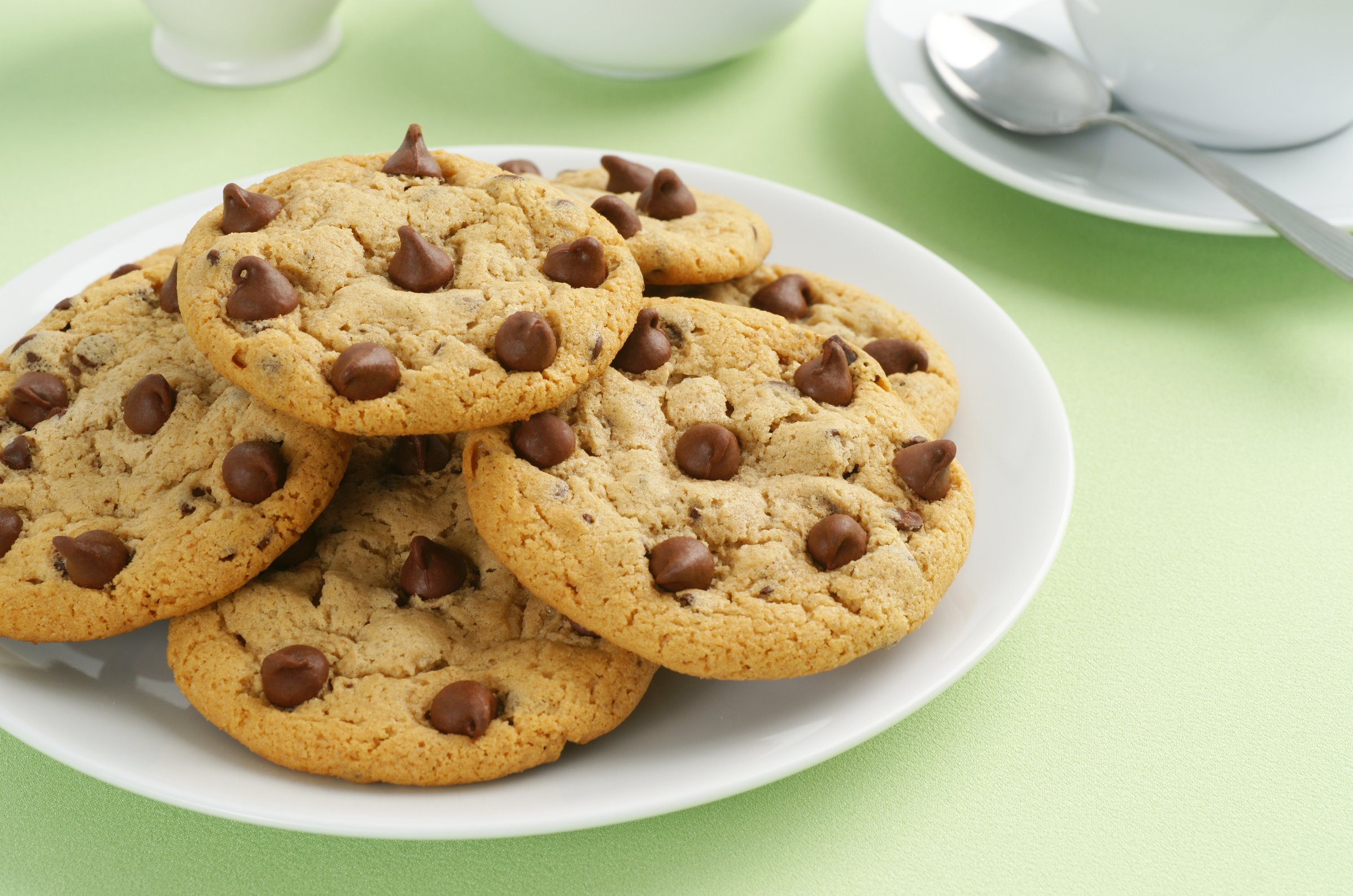 Chocolate Chip Cookies and Tea